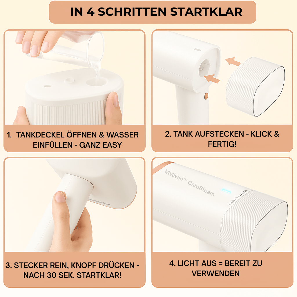 Mylivan™ CareSteam - Für gepflegten Look in wenigen Sekunden