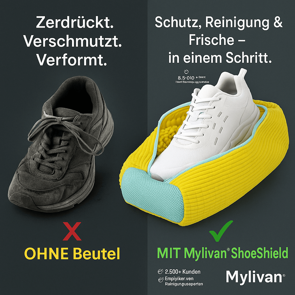 Mylivan ShoeShield – Für saubere Schuhe & sichere Waschladungen